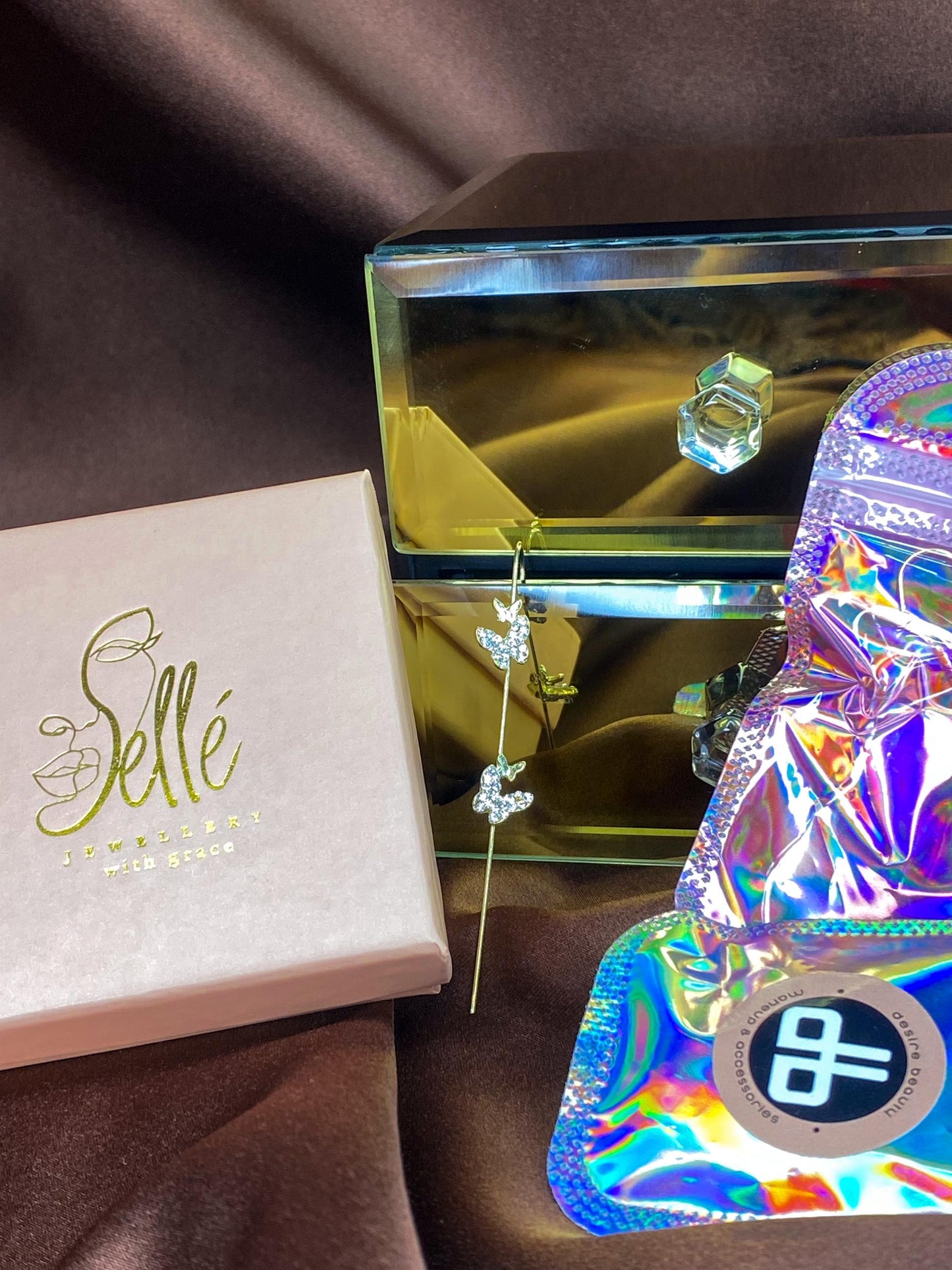 Gold Butterfly Ear Hook