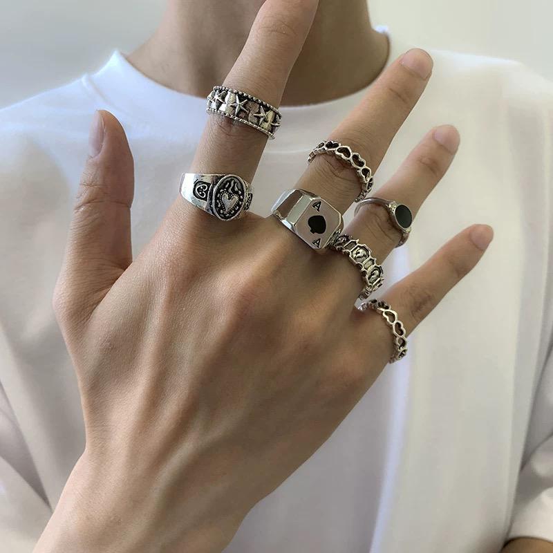 MEN'S GRUNGE RING SET